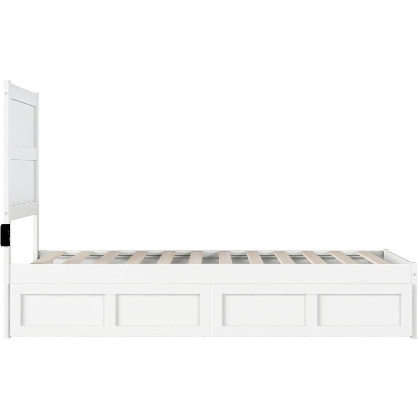 AFI Furnishings NoHo Twin Bed with 2 Drawers in White AG9113322