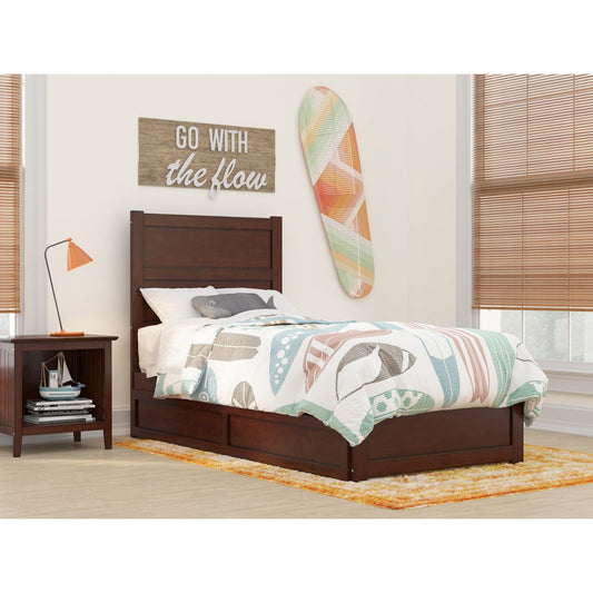 AFI Furnishings NoHo Twin Bed with Footboard and 2 Drawers in Walnut AG9163324