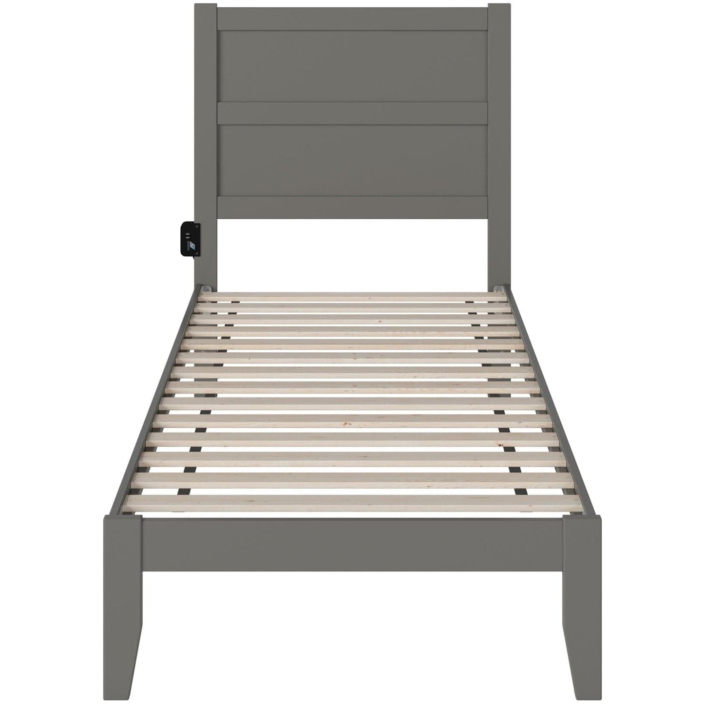 AFI Furnishings NoHo Twin Extra Long Bed in Grey AG9110019