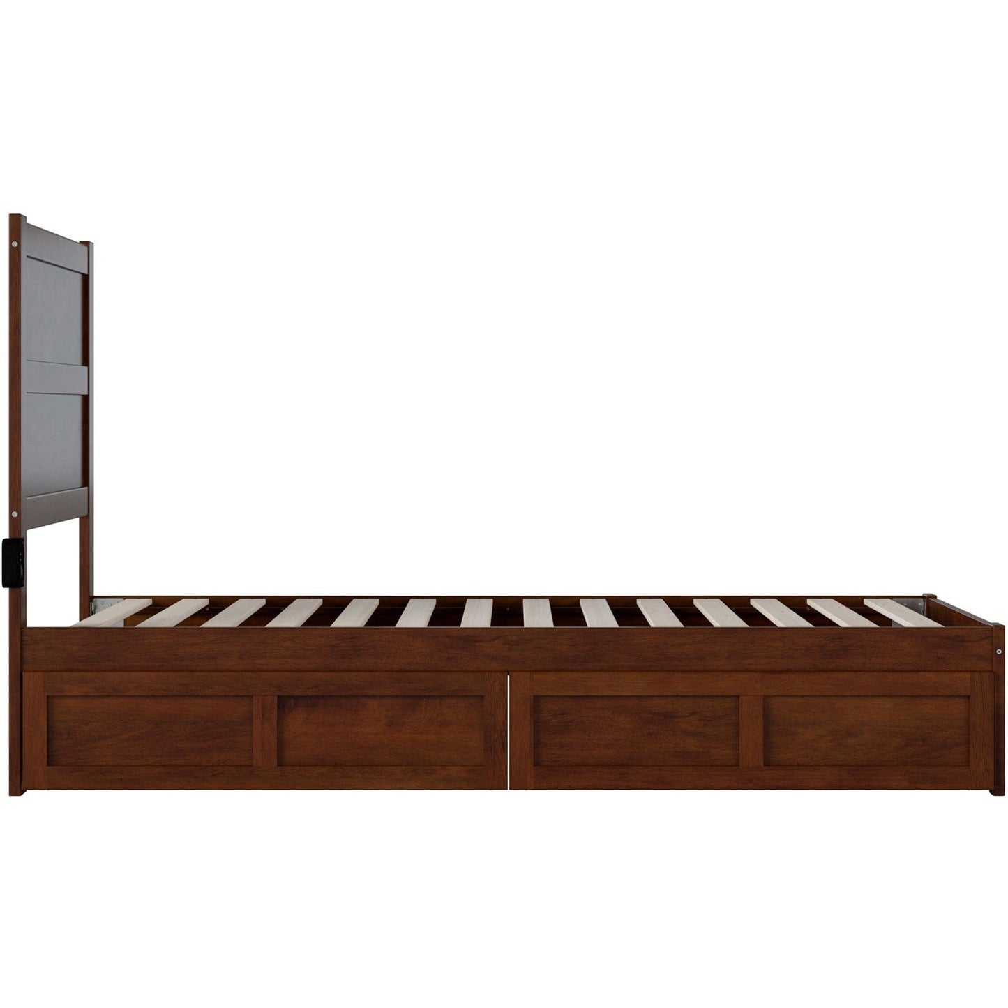 AFI Furnishings NoHo Twin Extra Long Bed with 2 Drawers in Walnut AG9113414