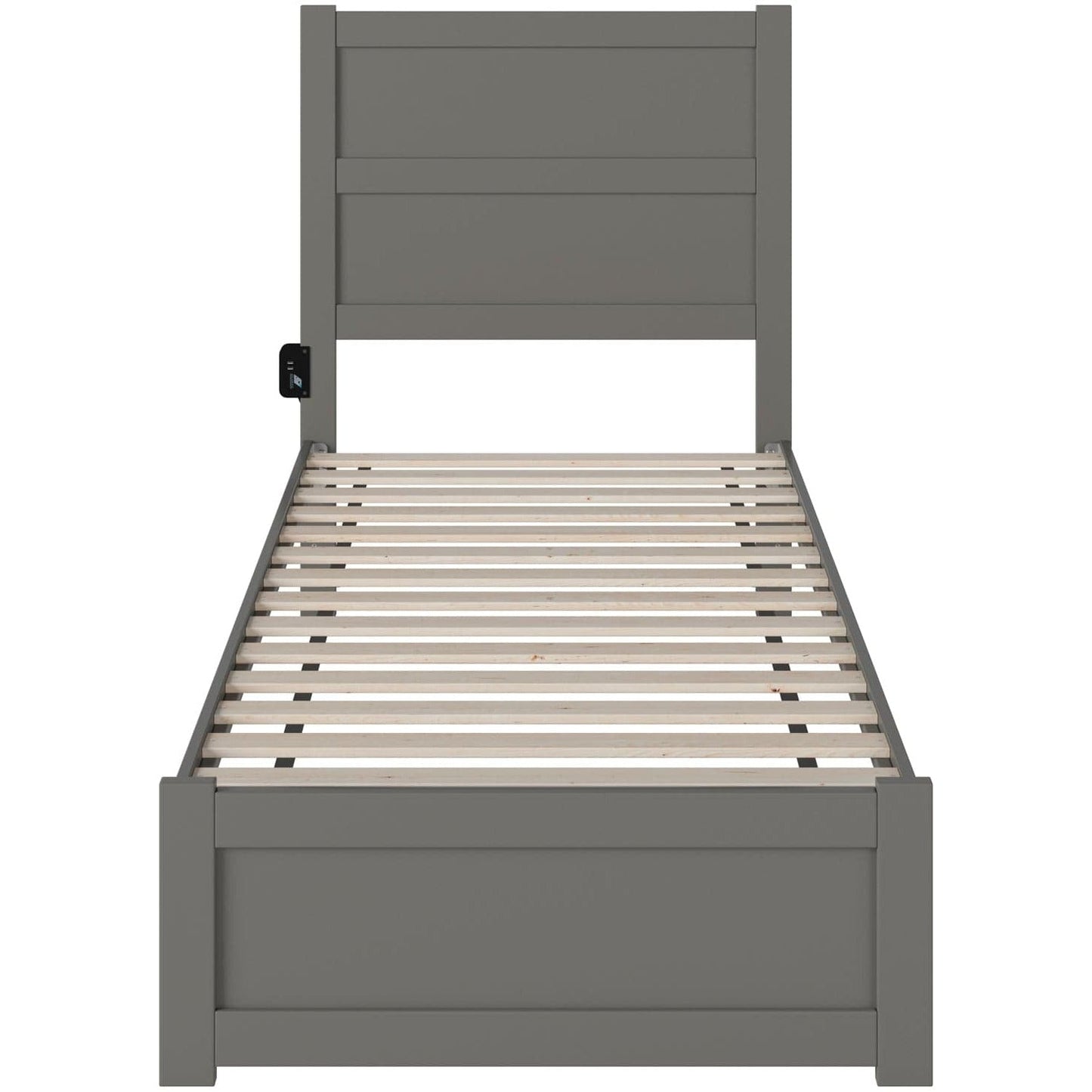 AFI Furnishings NoHo Twin Extra Long Bed with Footboard in Grey AG9160019