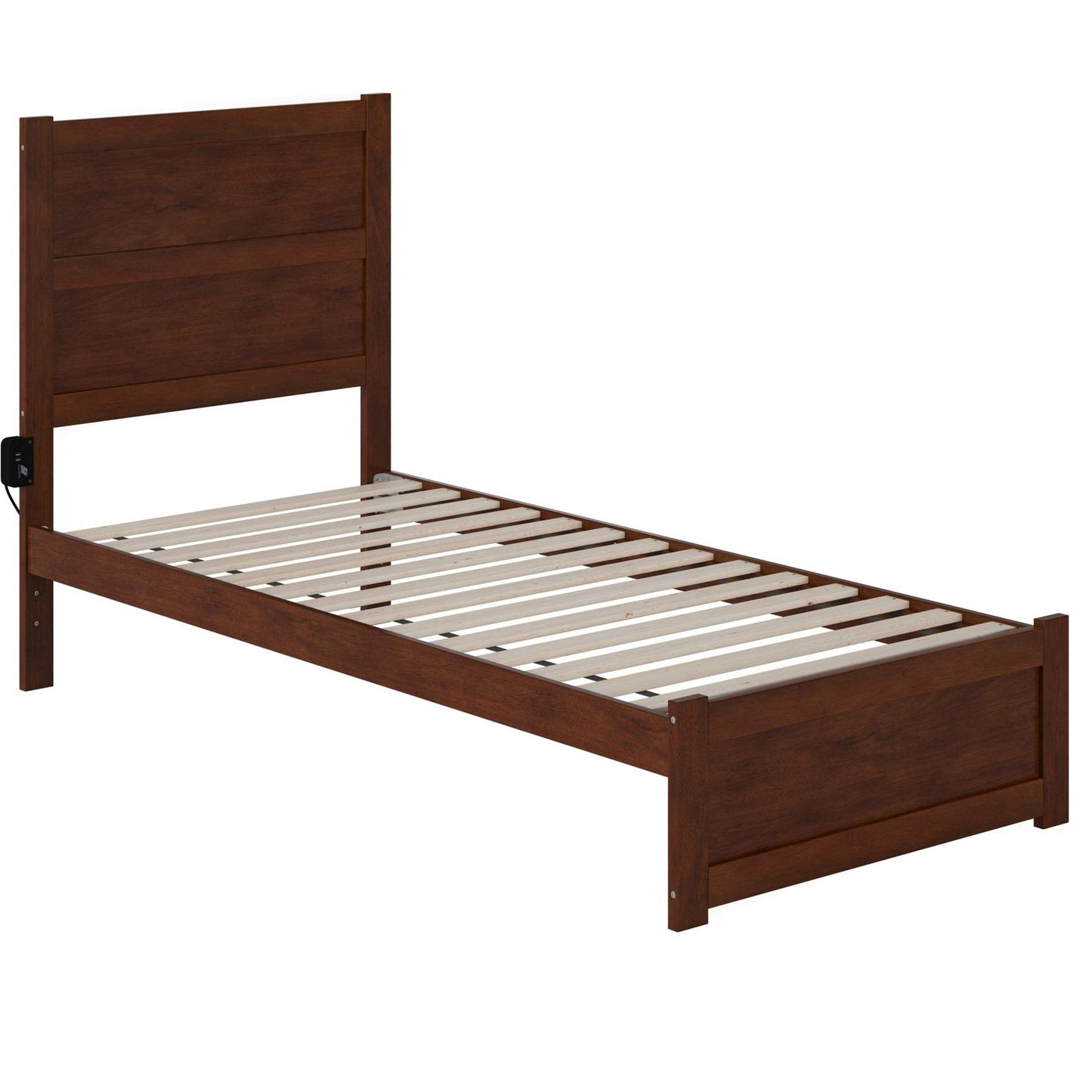 AFI Furnishings NoHo Twin Extra Long Bed with Footboard in Walnut AG9160013