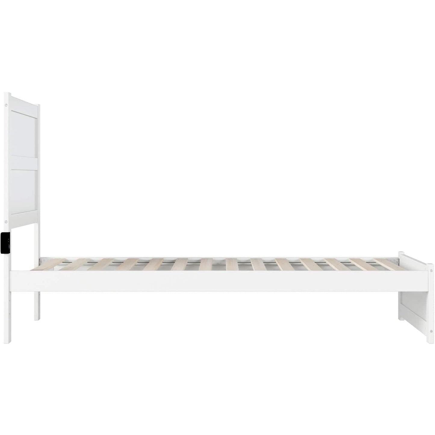 AFI Furnishings NoHo Twin Extra Long Bed with Footboard in White AG9160012