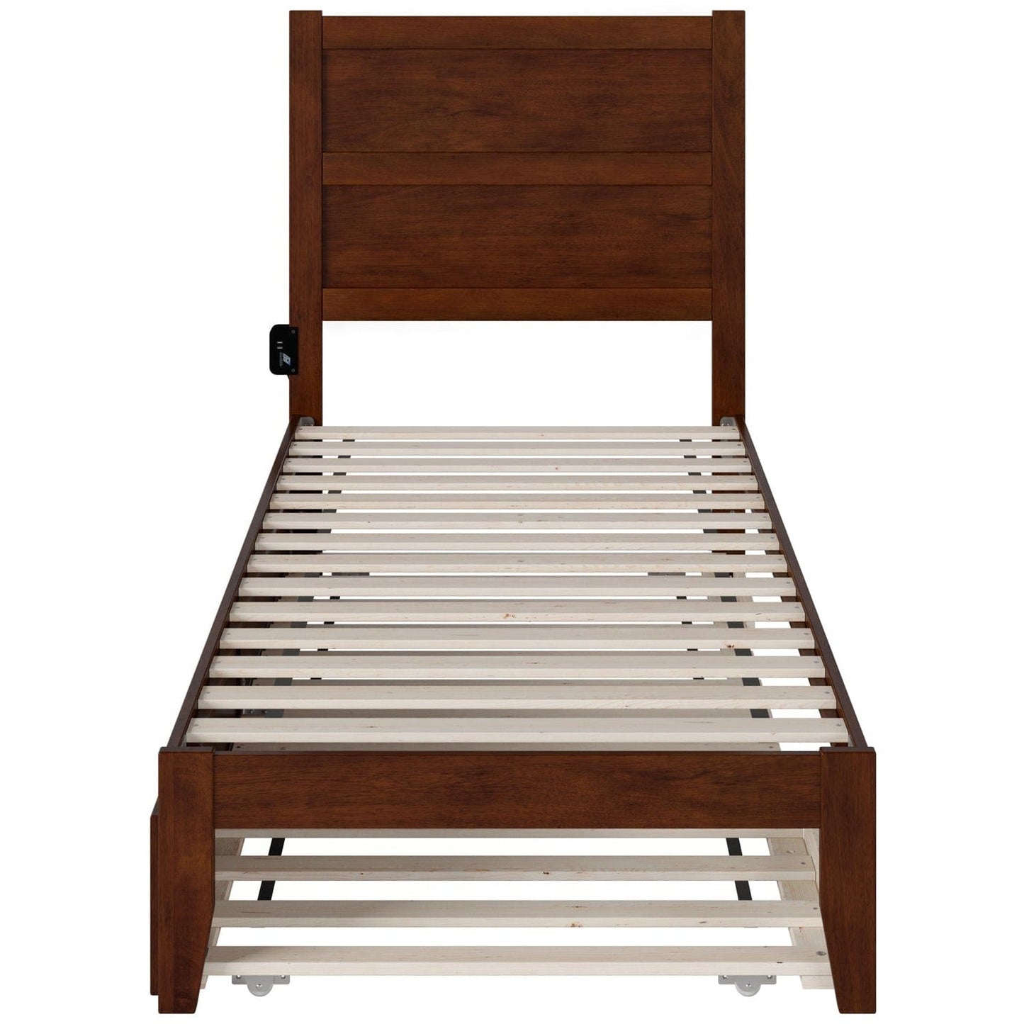 AFI Furnishings NoHo Twin Extra Long Bed with Twin Extra Long Trundle in Walnut AG9111114