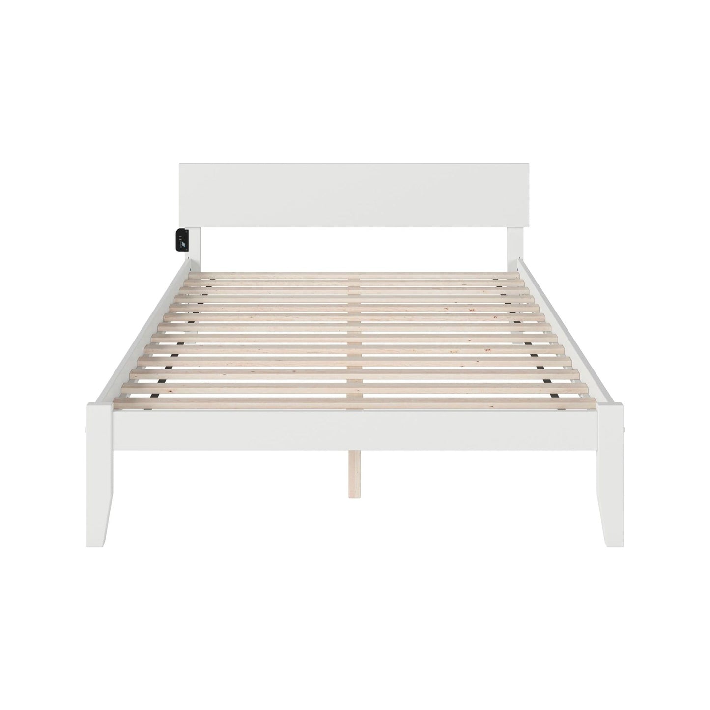 AFI Furnishings Orlando King Platform Bed in White AR8151002