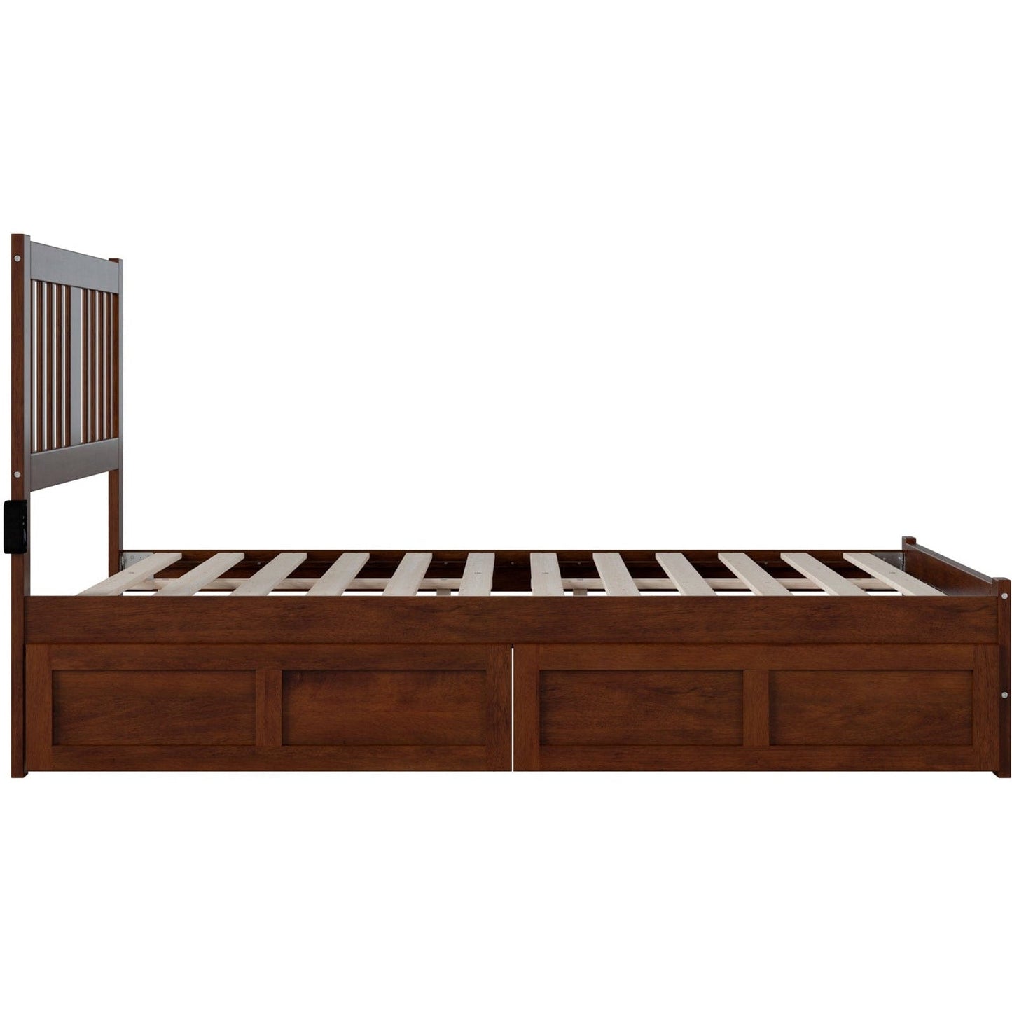 AFI Furnishings Tahoe Full Bed with Footboard and 2 Drawers in Walnut AG8963334