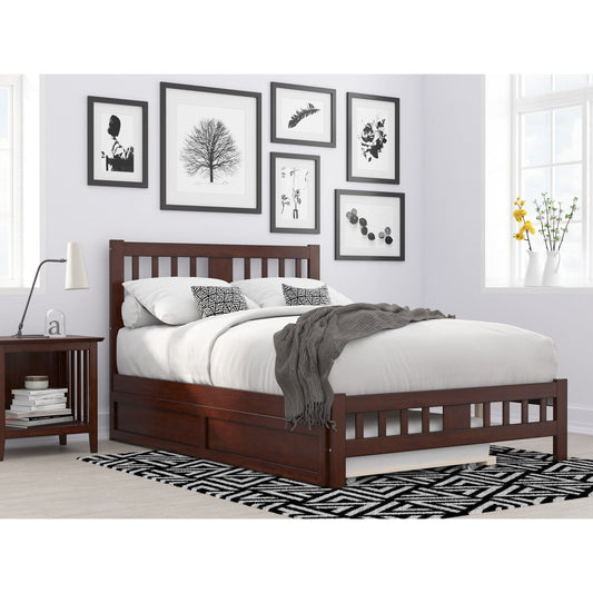 AFI Furnishings Tahoe Full Bed with Footboard and Twin Trundle in Walnut AG8961234