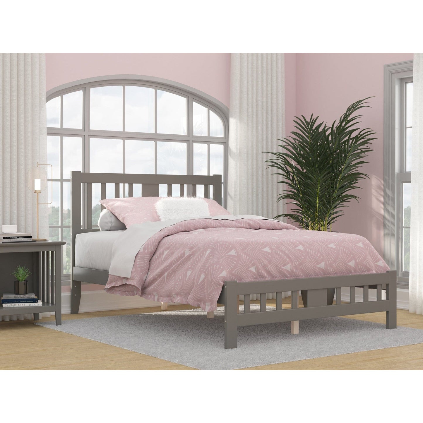 AFI Furnishings Tahoe Full Bed with Footboard in Grey AG8960039