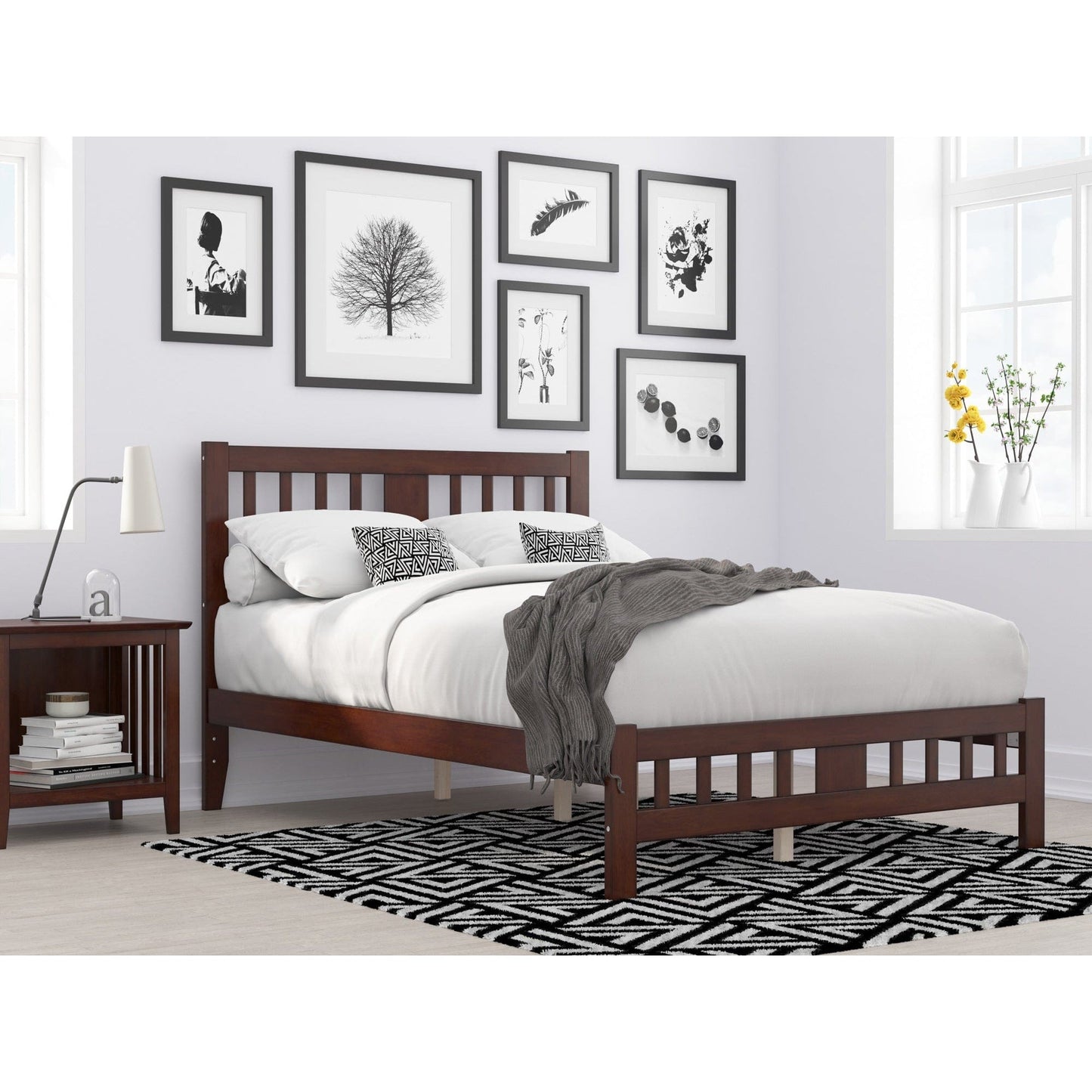 AFI Furnishings Tahoe Full Bed with Footboard in Walnut AG8960034