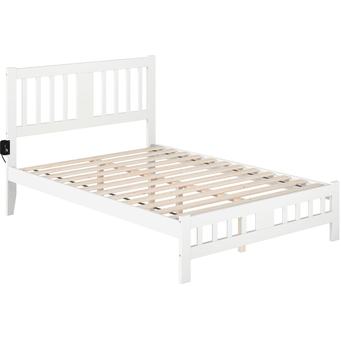 AFI Furnishings Tahoe Full Bed with Footboard in White AG8960032