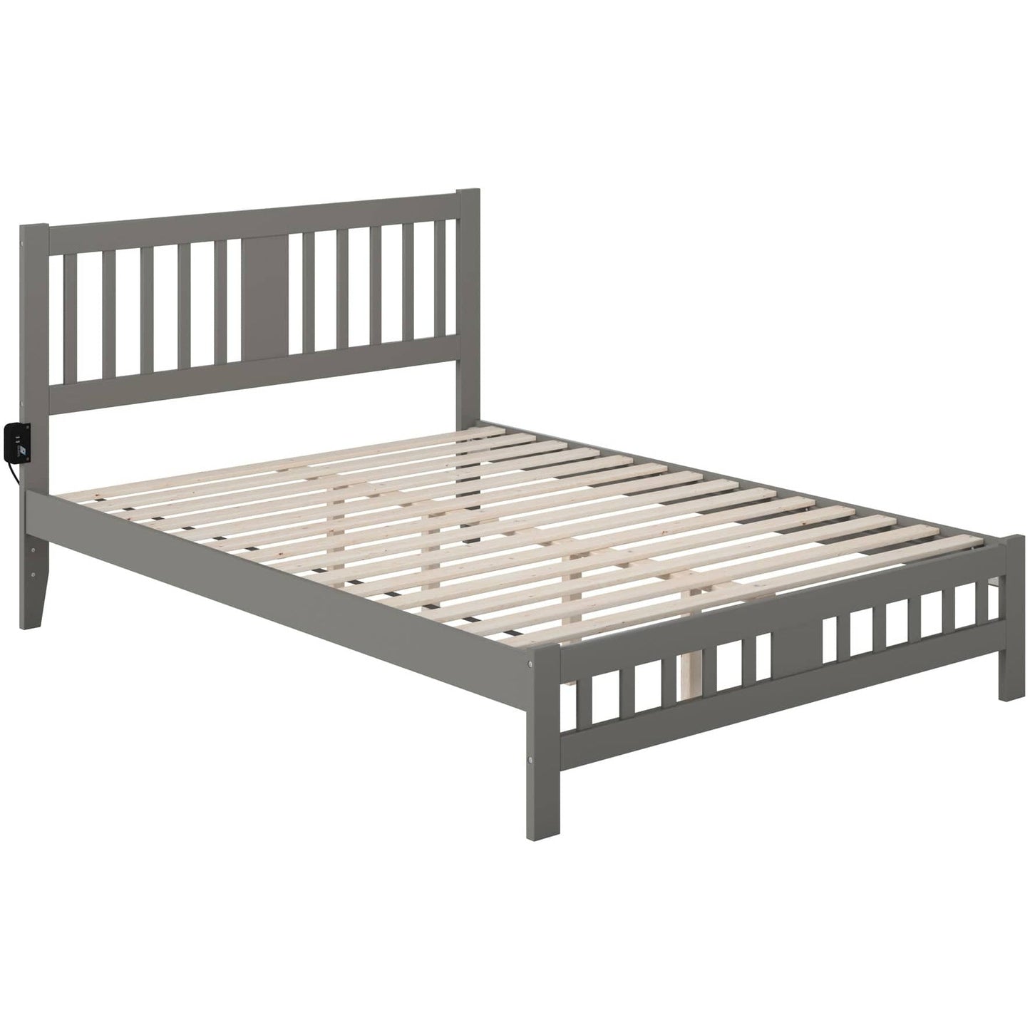 AFI Furnishings Tahoe Queen Bed with Footboard in Grey AG8960049