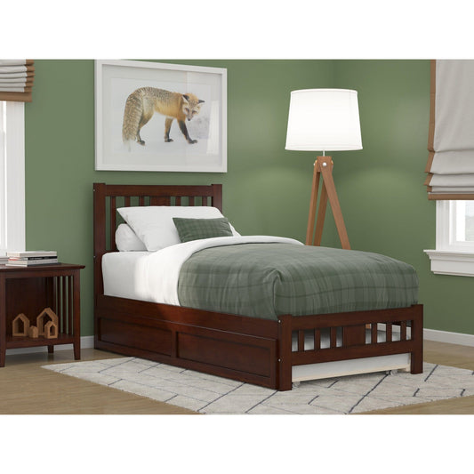 AFI Furnishings Tahoe Twin Bed with Footboard and Twin Trundle in Walnut AG8961224