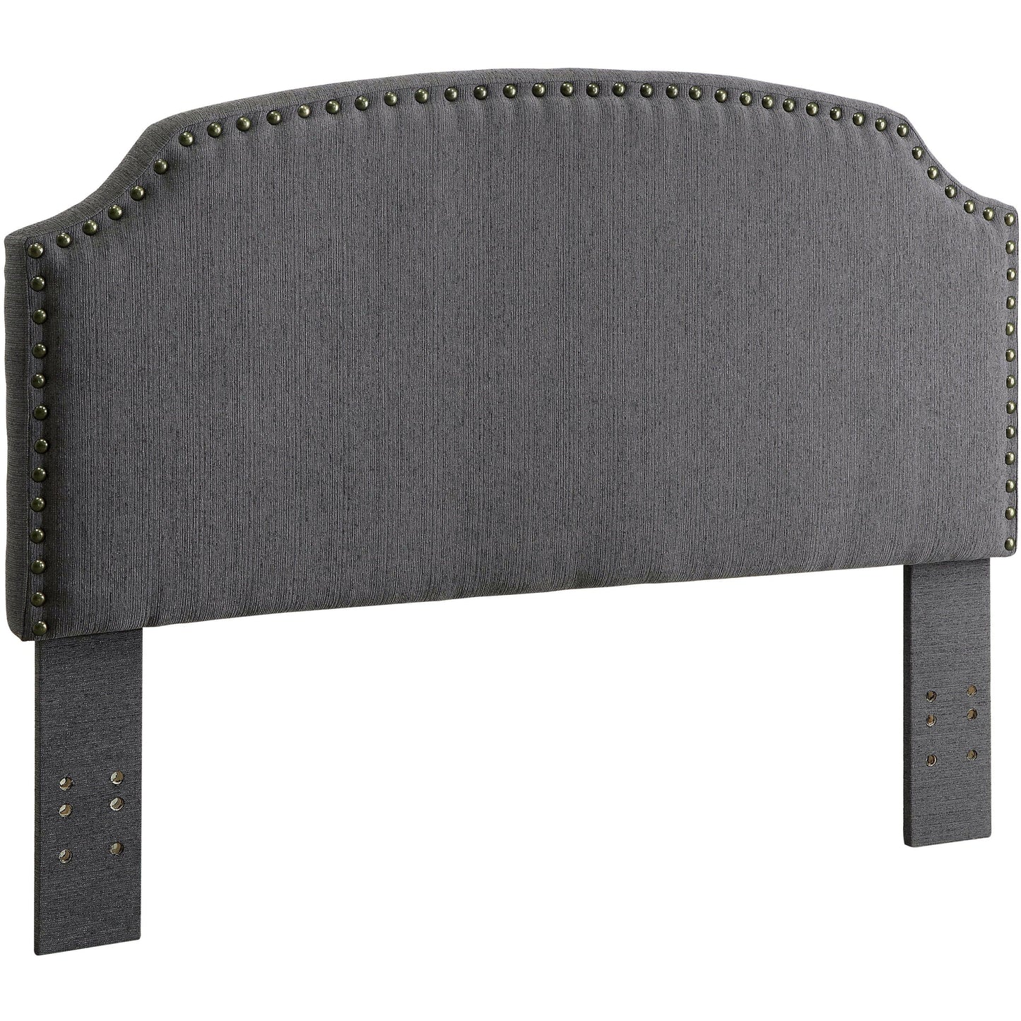 Furniture of America Afy Contemporary Camelback Full/Queen Headboard- DISCONTINUED Gray / Full/Queen IDF-7880GY-HB-FQ