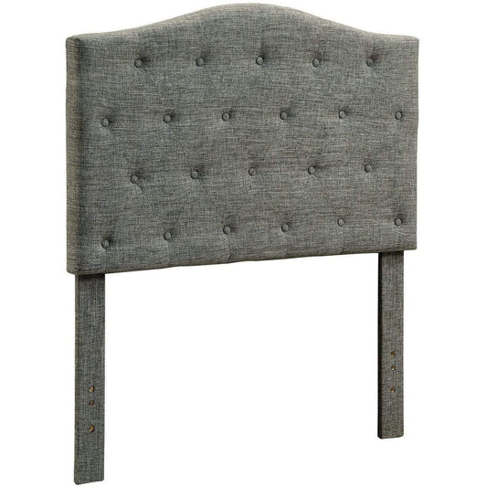 Furniture of America headboard Twin- grey Almerria Contemporary Style Tufted Headboard