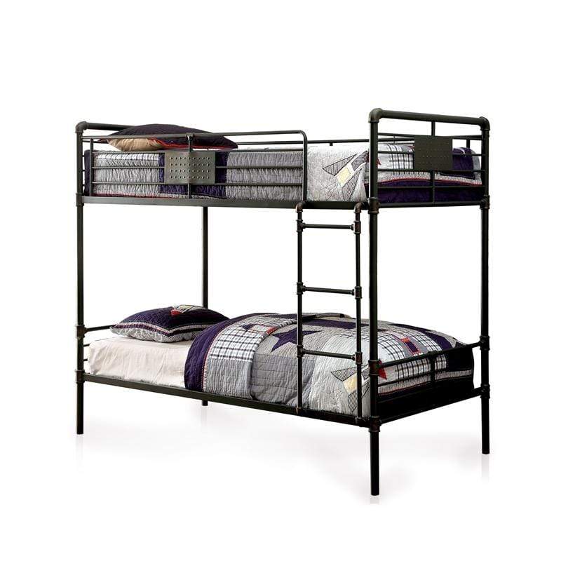 Furniture of America bunk bed Byron Industrial twin/ twin Bunk Bed Byron Industrial Twin / Twin Bunk Bed