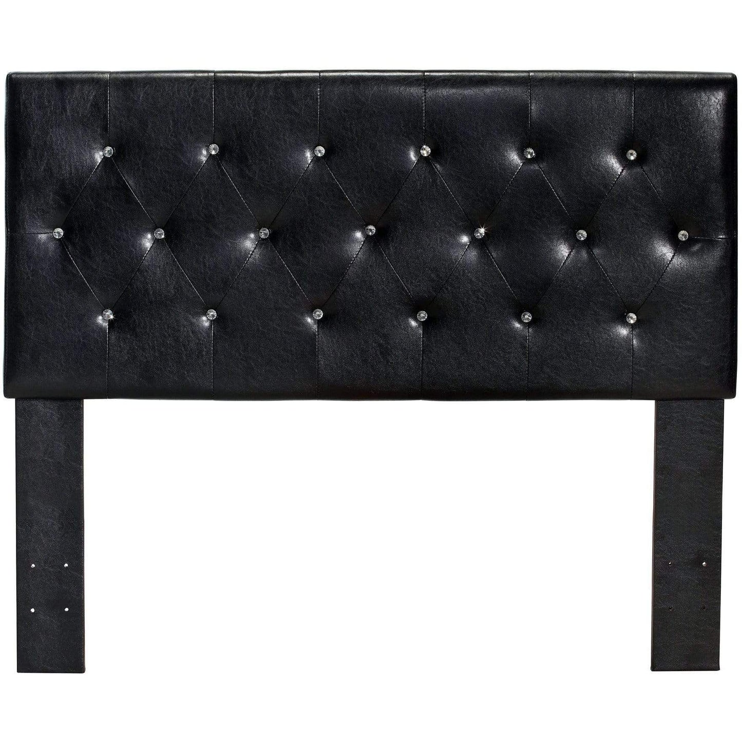 Furniture of America headboard Full/Queen Ervin Contemporary Style Leatherette Full/Queen Headboard in Black