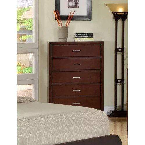 Furniture of America Chest Farlin Contemporary 5-Drawer Chest