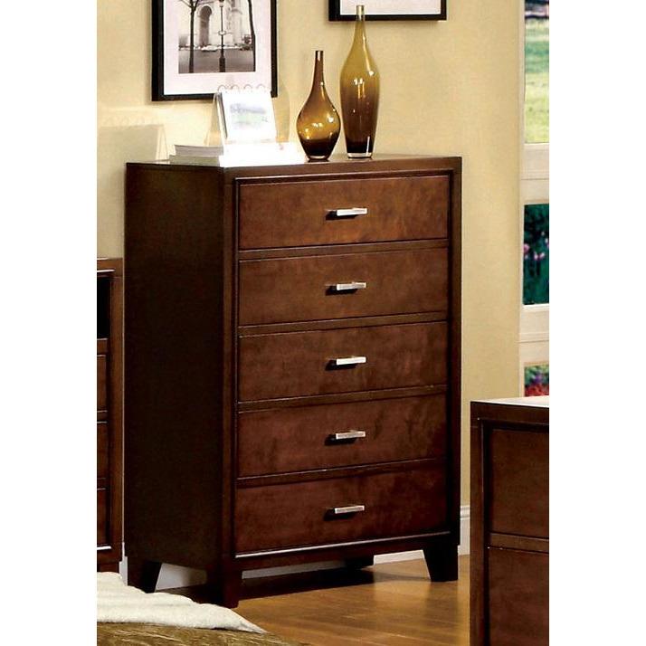 Furniture of America Chest Farlin Contemporary 5-Drawer Chest