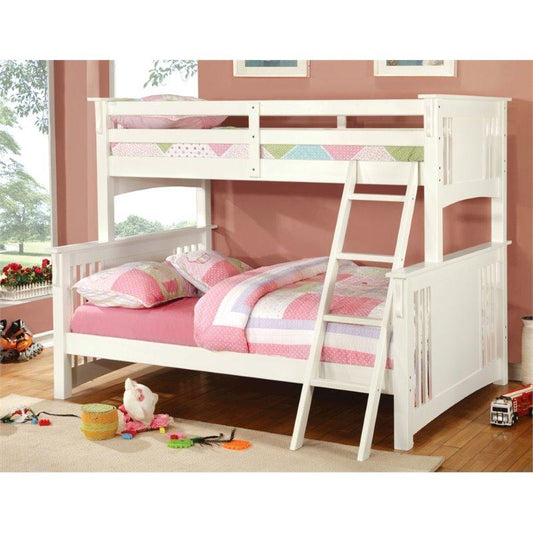 Furniture of America bunk bed twin/ full Ilyana Cottage Twin / Full Bunk Bed