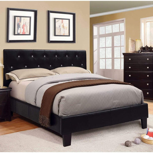 Furniture of America bed Nina Contemporary Leatherette Full Bed