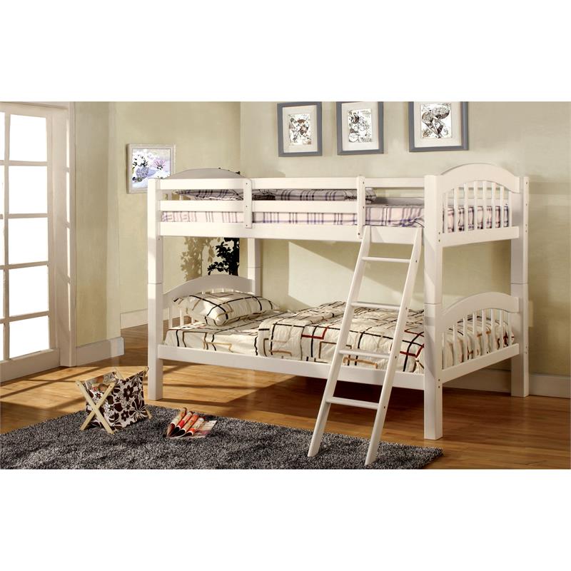 Furniture of America bunk bed twin/ twin Rayelle Cottage Twin over Twin Bunk Bed