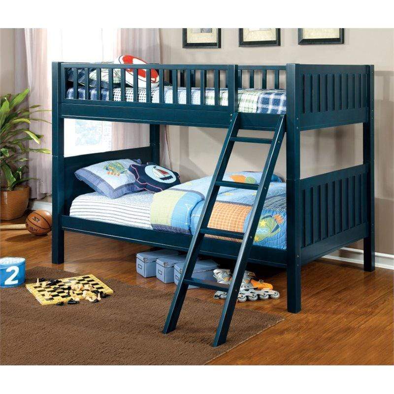 Furniture of America bunk bed Riordan Transitional Twin/ Twin Bunk Bed Riordan Transitional Twin / Twin Bunk Bed