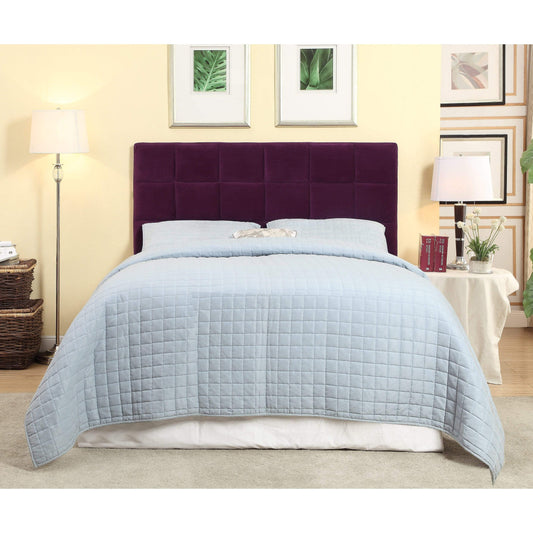 Furniture of America Headboards Full/ Queen Sherry Tufted Modern Headboard In Purple- Full/ Queen