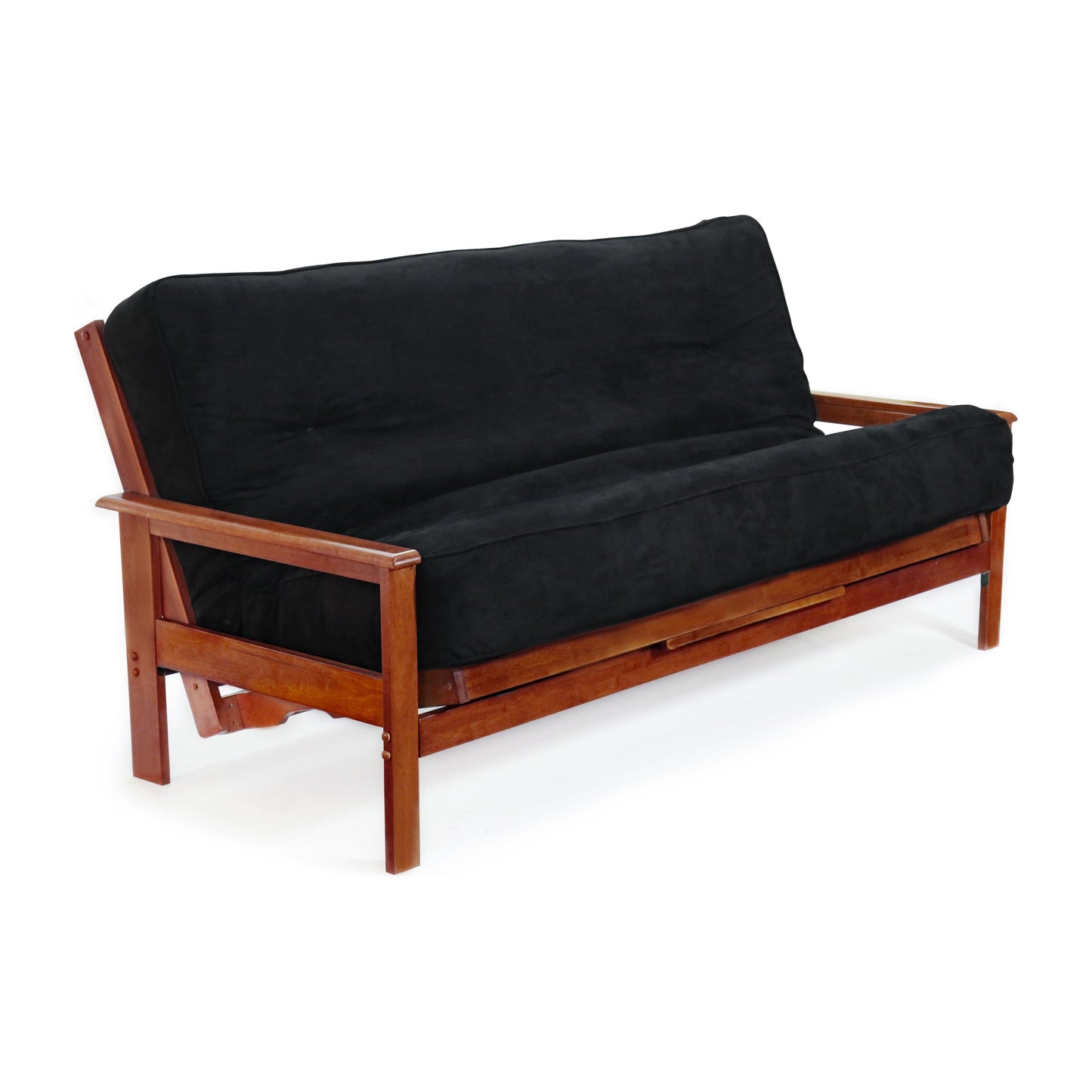 Night and Day Albany Queen Futon Frame in black walnut finish- Frame only Cherry ABY-BA-BMG-QEN-CH