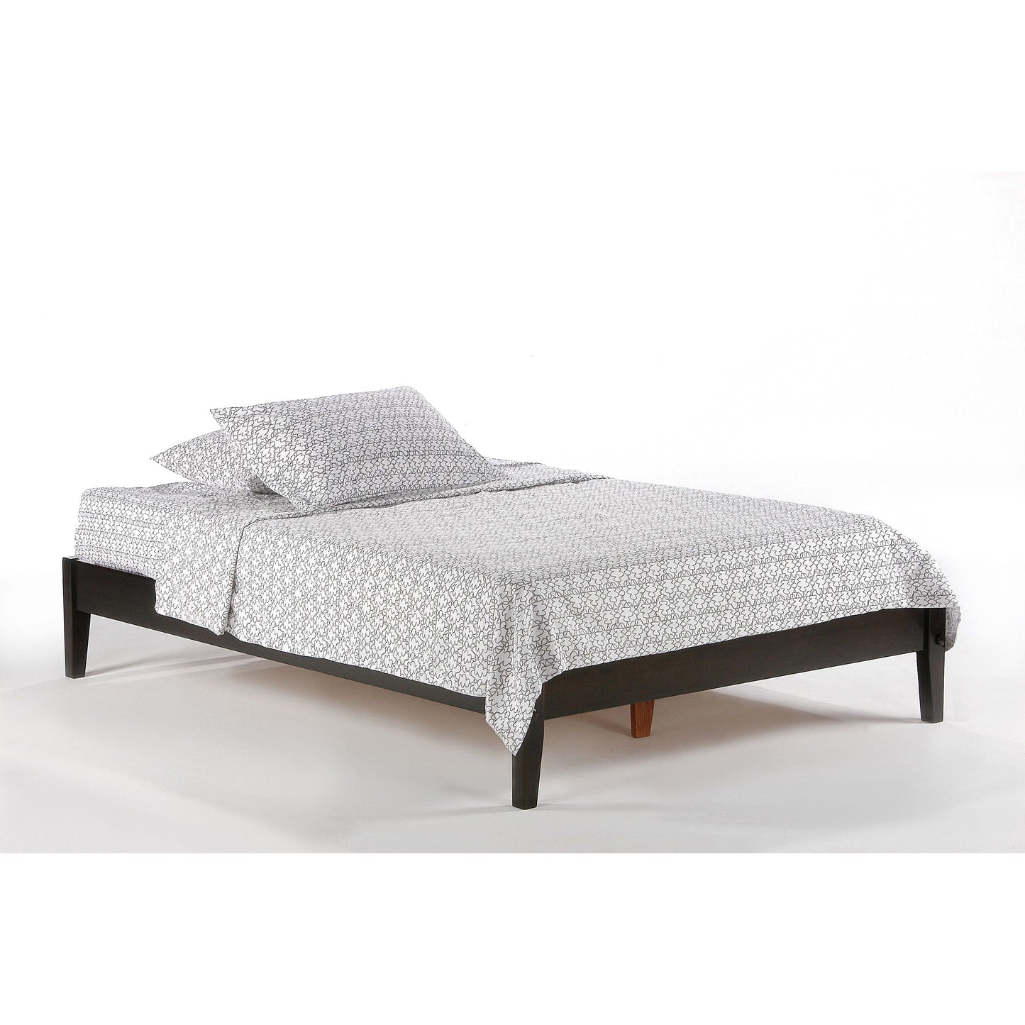 Night And Day Basic Twin Platform Bed in cherry finish (P Series) Chocolate BAS-TWN-COM-P-CH-2