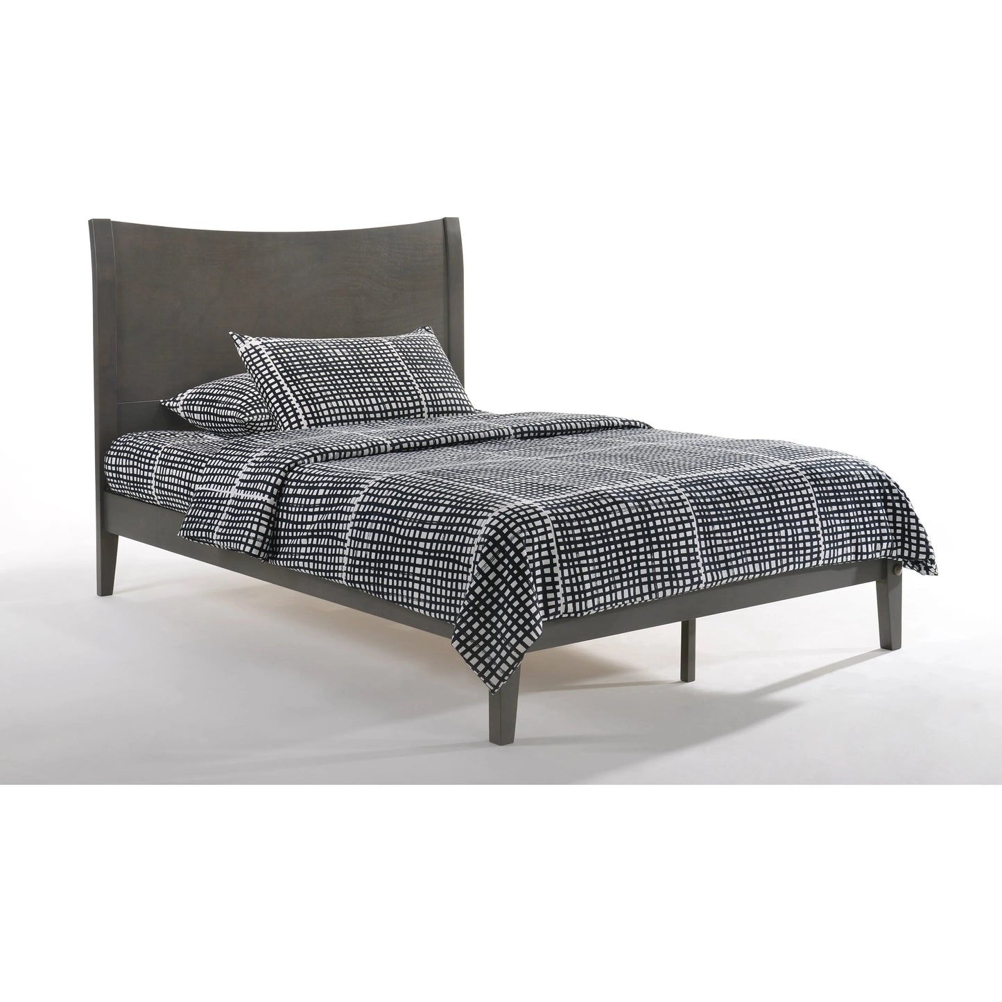 Night And Day Blackpepper Queen Bed in cherry finish (P Series) Stonewash BPE-PH-QEN-COM-P-STW
