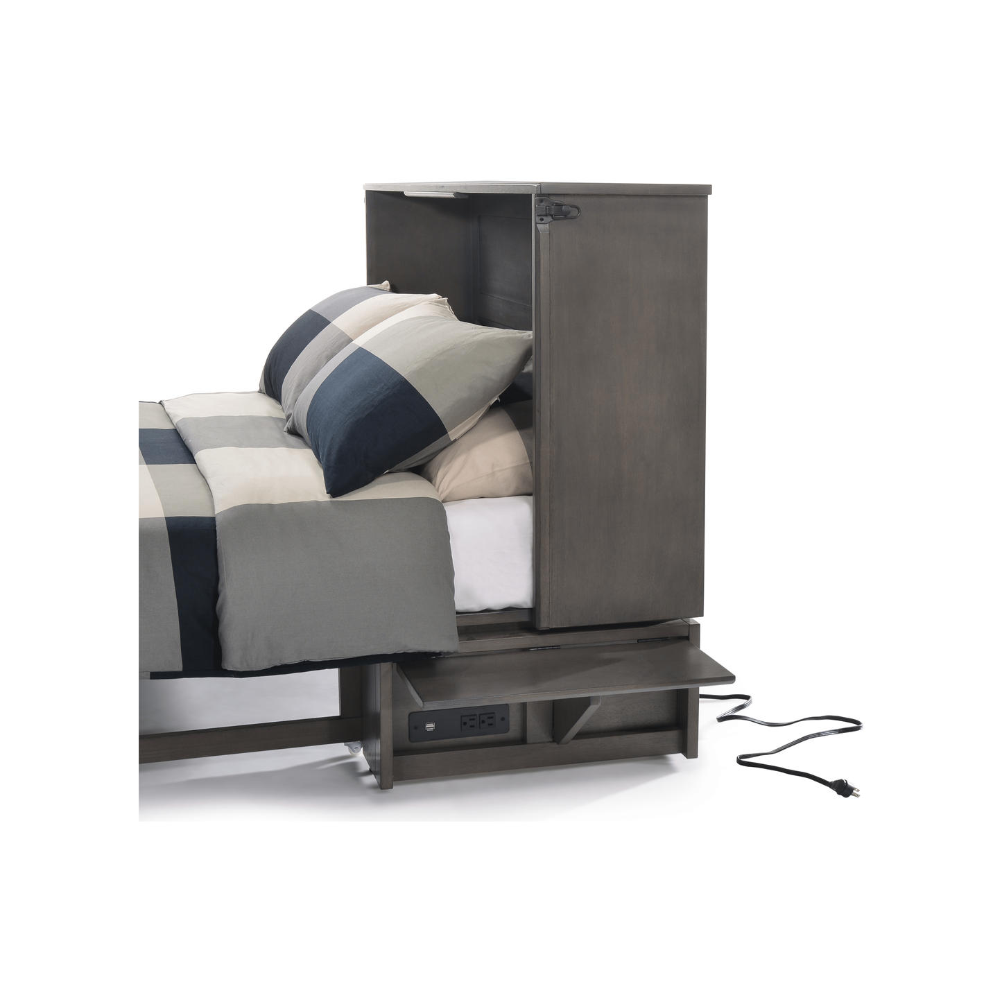 Night and Day Sagebrush Murphy Cabinet Bed with Mattress