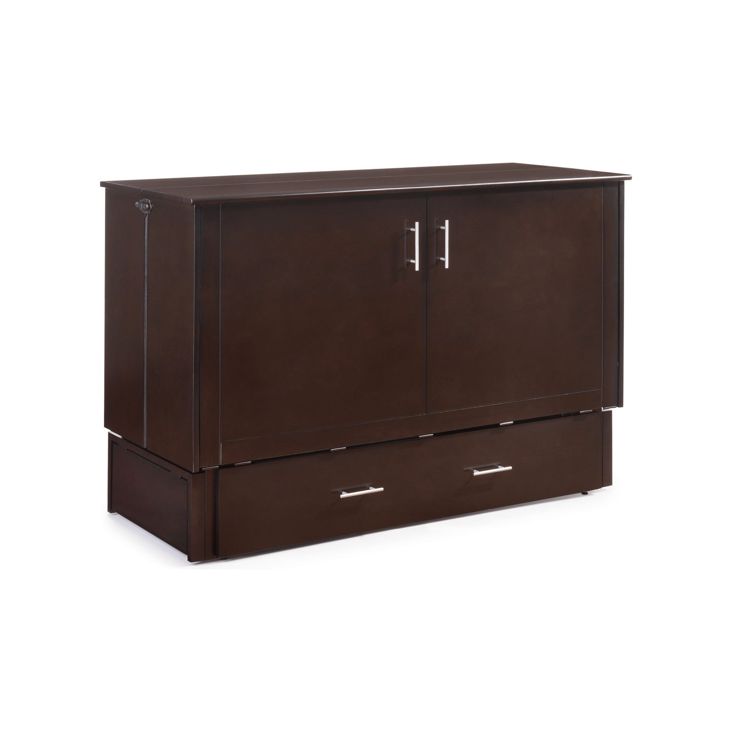 Night and Day Sagebrush Murphy Cabinet Bed with Mattress Chocolate MUR-SAGB-QEN-CHO-COM